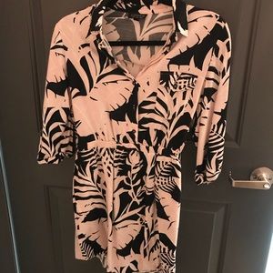 Topshop Floral Print Dress